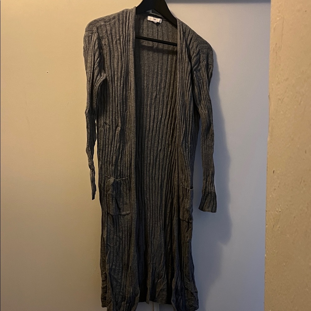 BP Gray Long Cardigan